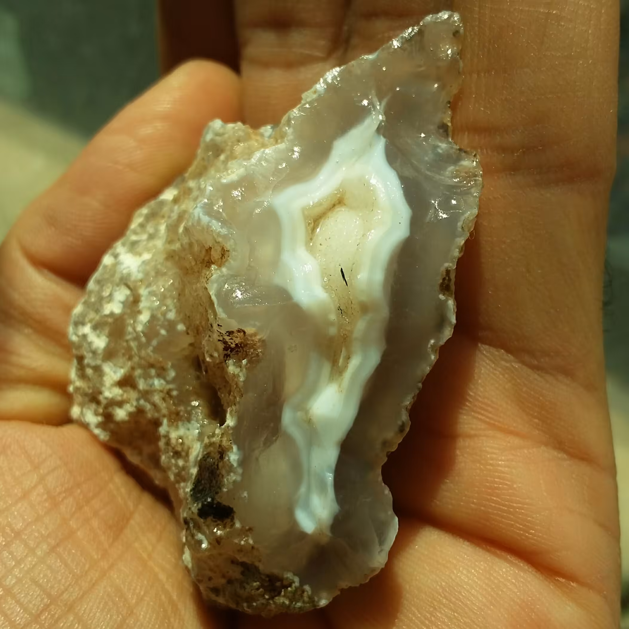 سنگ راف عقیق سلیمانی بی نظییییر 100 درصد طبیعی