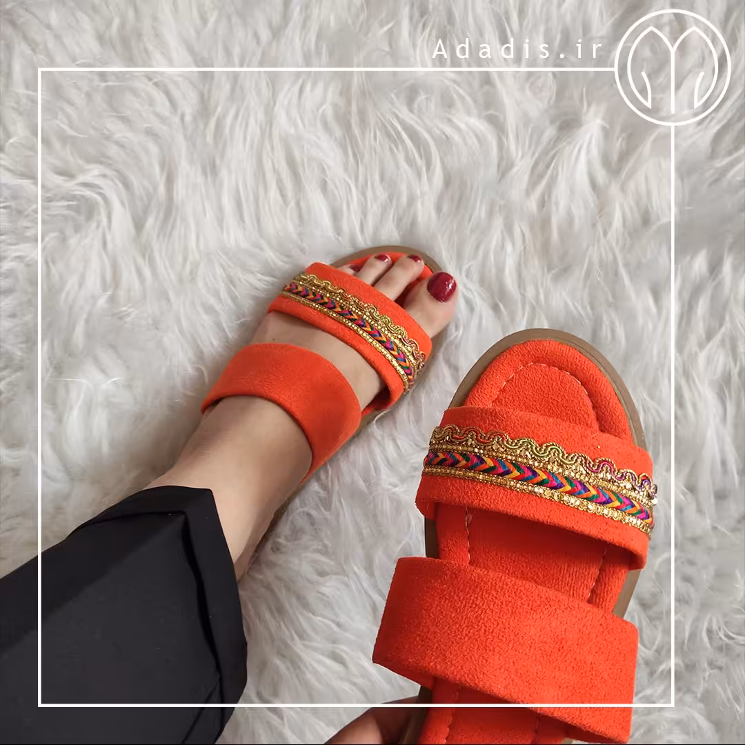 صندل تخت دوبند نارنجی