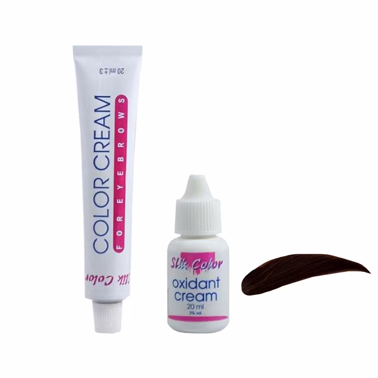 کیت رنگ ابرو سلیک کالر شماره 4.77 حجم 20 میلی لیتر رنگ قهوه ای نسکافه ای