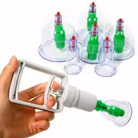 بادکش حجامت 6سر جعبه سبز 