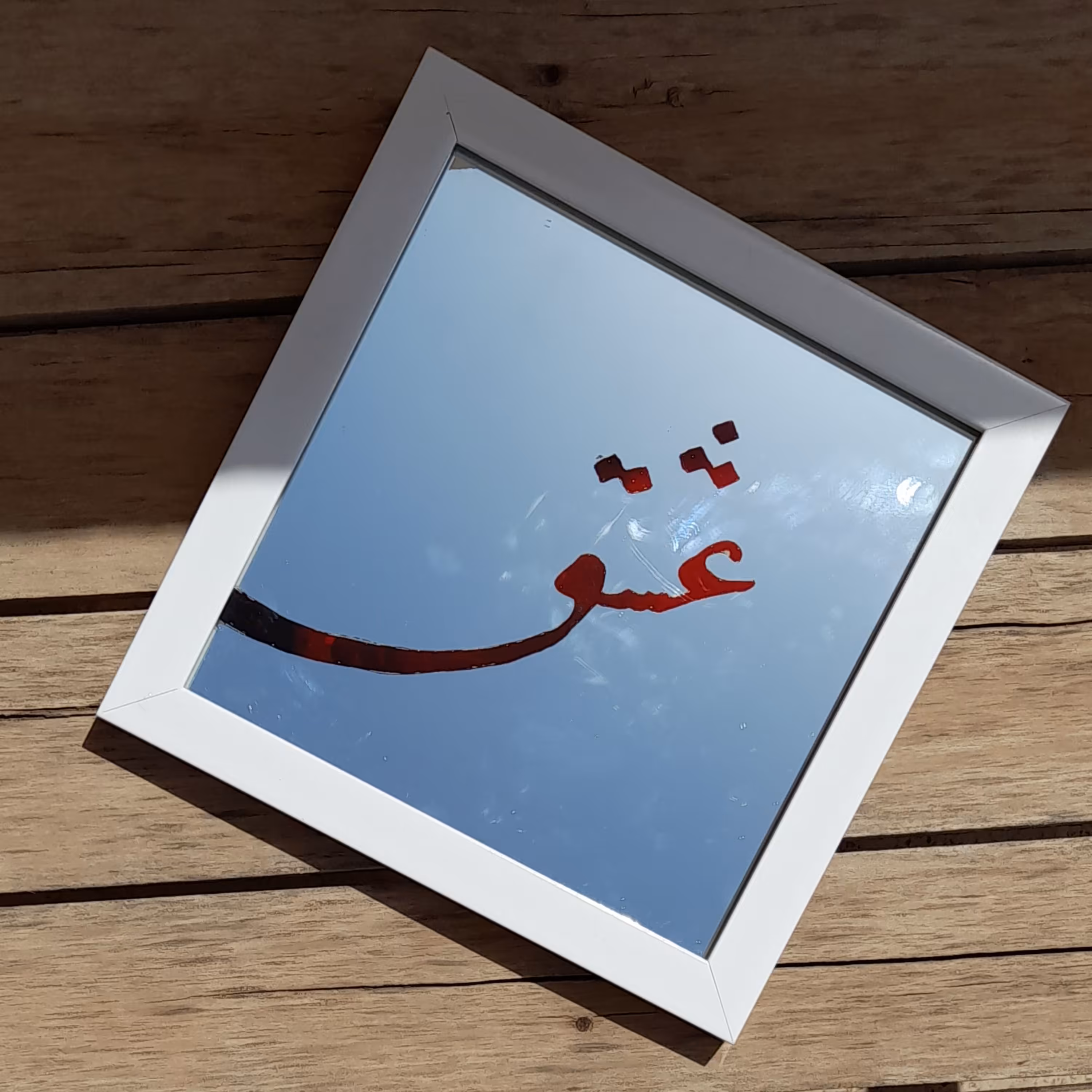 آینه آنتیک طرح ((عشق بی پایان)) با قاب PVC