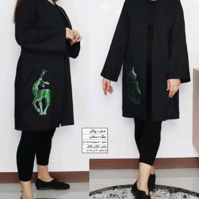 مانتو اسپرت زنانه کتان بنگال سایز بزرگ مدل پرگل