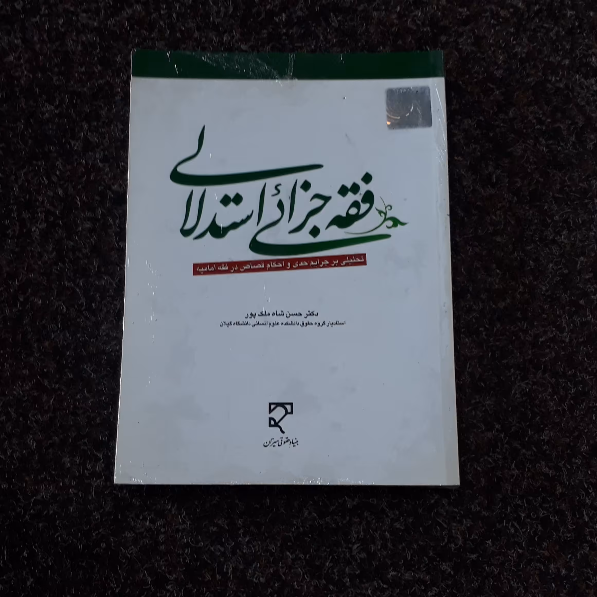 فقه جزائی استدلالی دکتر حسن شاه ملک پور
