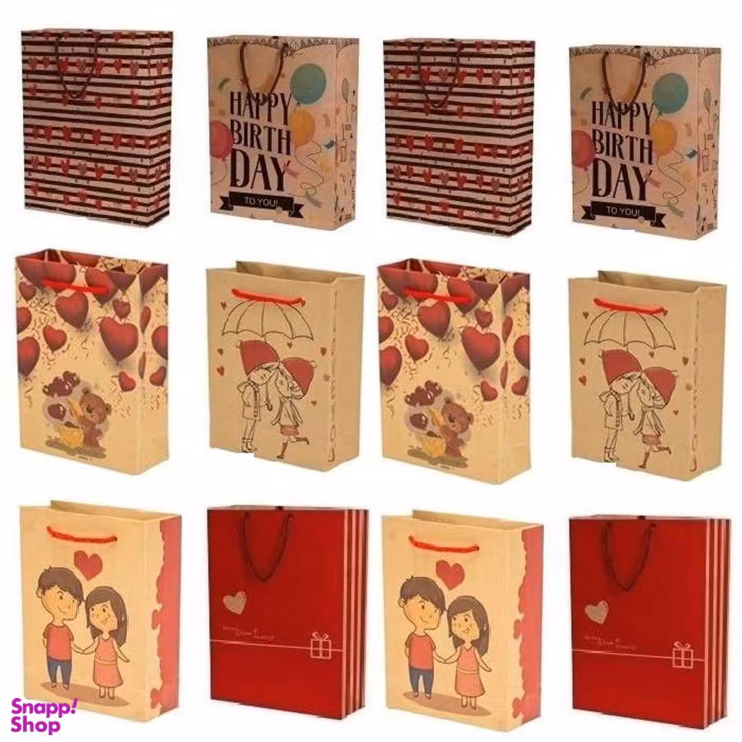 پاکت کرافت کد V100 سایز 11×8 سانتی متر مجموعه 12 عددی