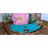 دستبند طرح سنگ فیروزه