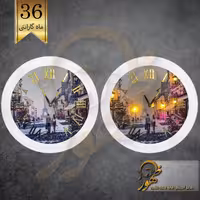 ساعت دیواری چراغ دار نوری دایره کد 1010 سایز قطر 50 