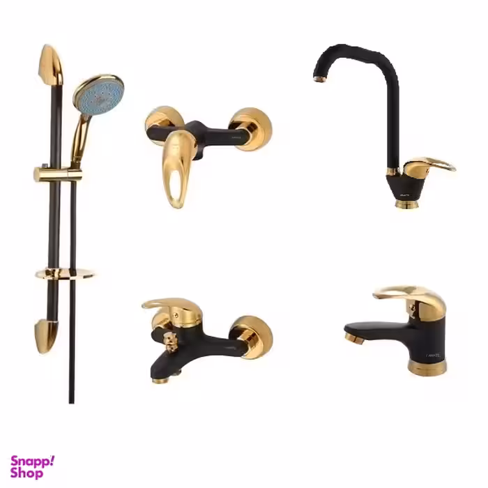 ست شیرآلات فاخته مدل اورانوس کد MT 2KH مجموعه 5 عددی