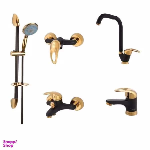 ست شیرآلات فاخته مدل اورانوس کد MT 2KH مجموعه 5 عددی