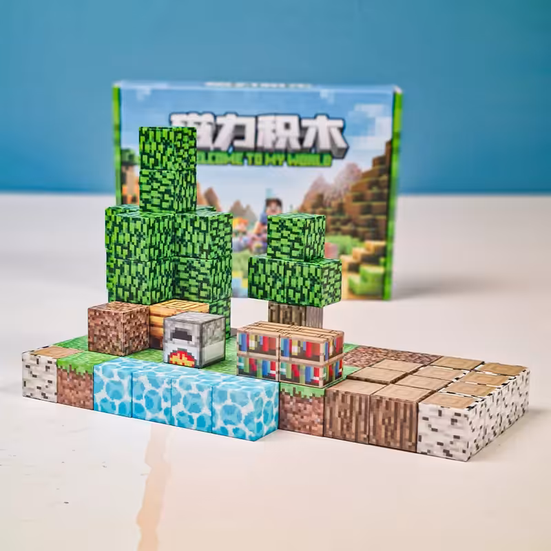 بلوک مغناطیسی ماینکرافت 72 تکه کد 72CG01