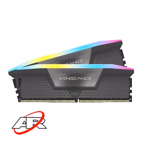 رم کامپیوتر کورسیر مدل 32GB VENGEANCE RGB DDR5 فرکانس 5600MHz ظرفیت (16GB×2)