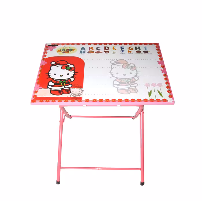 میز تحریر میزیمو طرح کیتی 1 کد 1451(مدل پایه رنگی)