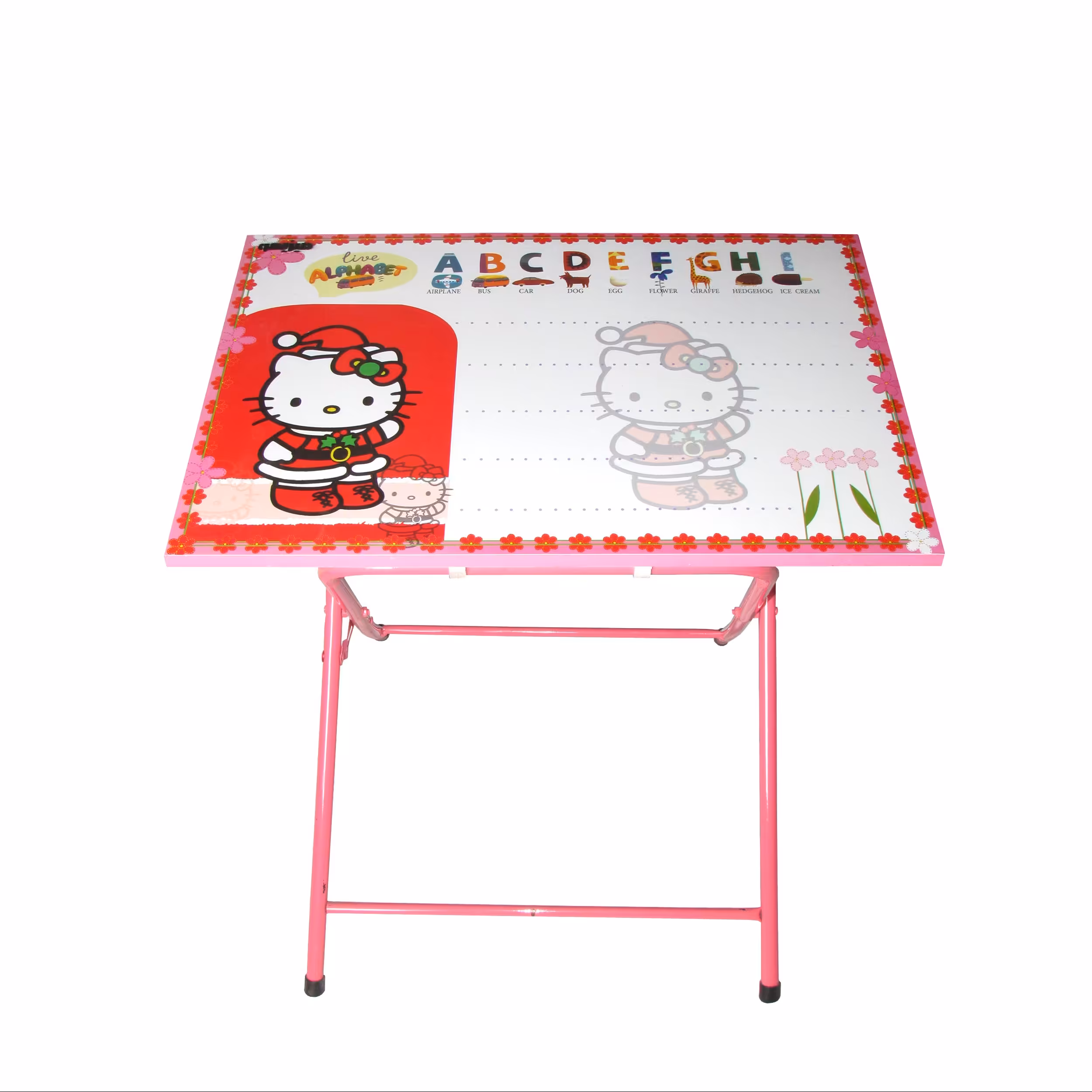 میز تحریر میزیمو طرح کیتی 1 کد 1451(مدل پایه رنگی)