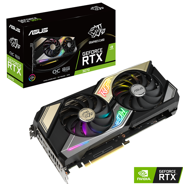 کارت گرافیک ایسوس مدل KO-RTX3070-O8G-GAMING حافظه 8 گیگابایت