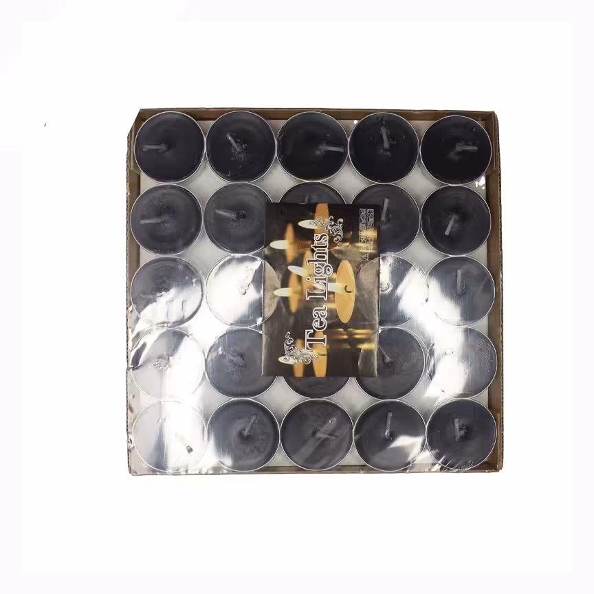 شمع وارمر مشکی بسته 50 عددی

