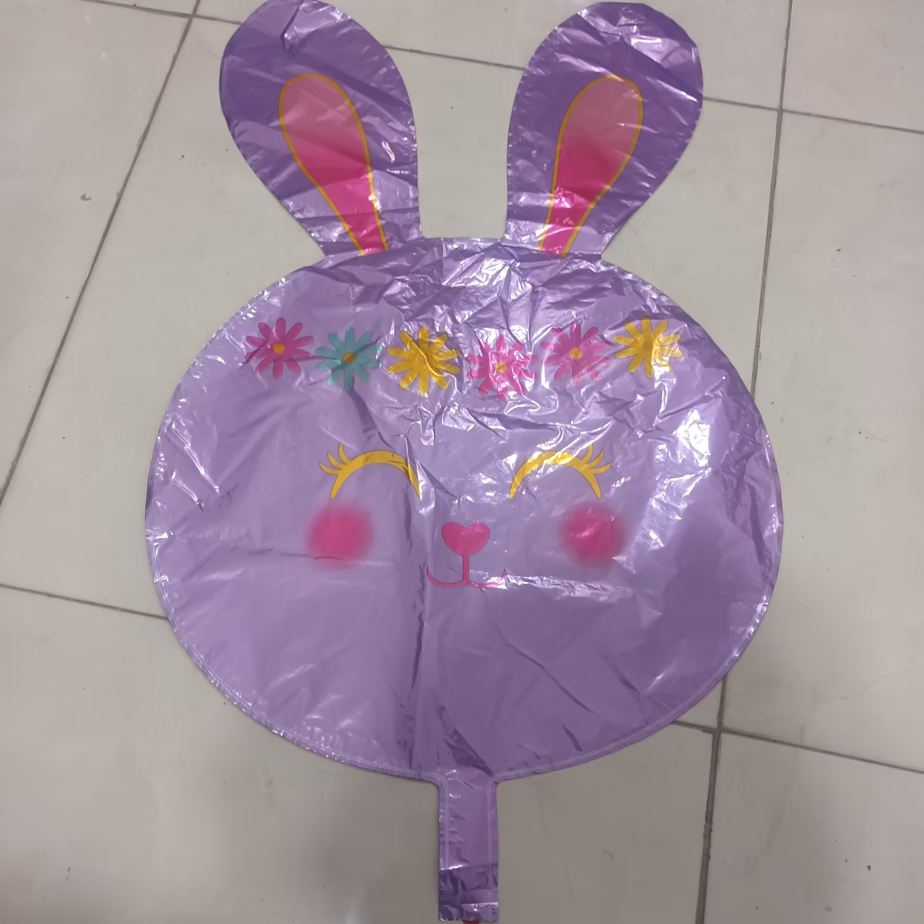 بادکنک فویلی خرگوش بنفش - بادکنک فویلی حیوانات خرگوش