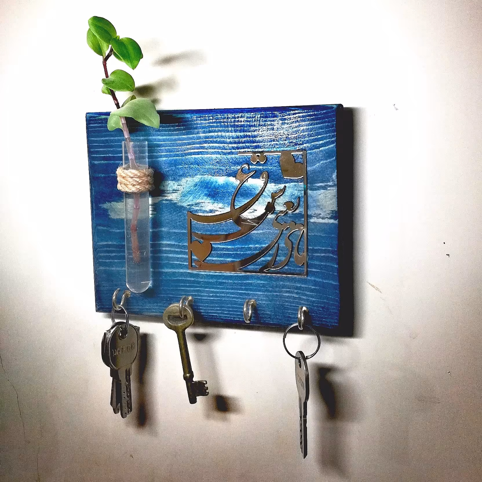 جاکلیدی چوبی  رنگی دیواری