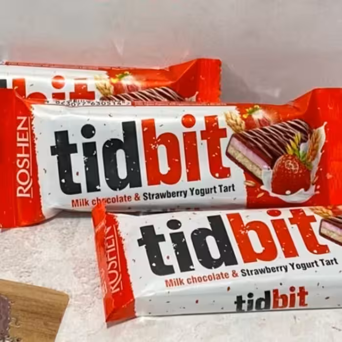 شکلات تیدبیت با مغز توت فرنگی و ماست مارک روشن