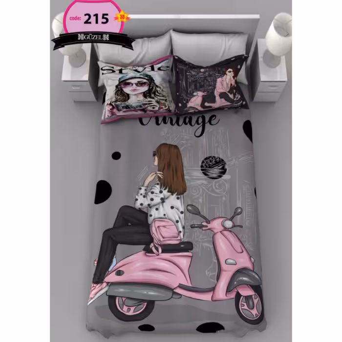 روتختی تک نفره سه بعدی برند گوزل -5 تکه -کد215