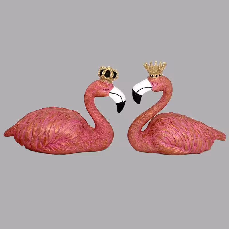مجسمه مدل فلامینگو مجموعه 2 عددی