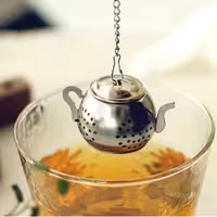 صافی دمنوش و چایی با کیفیت جنس استیل مدل قوری بسیار شیک و کاربردی جهت جلوگیری از پخش تفاله دمنوش در لیوان