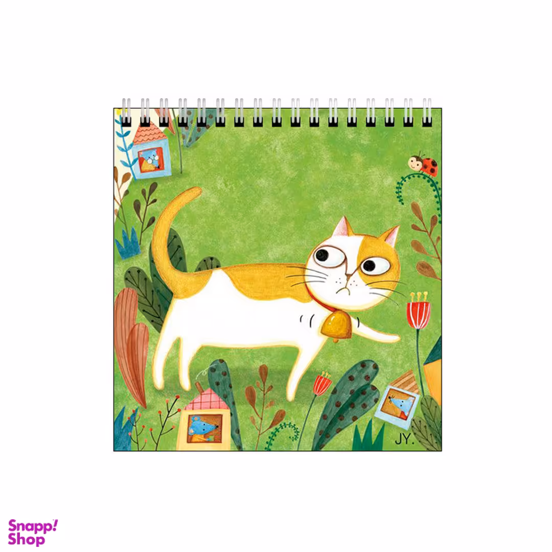 دفتر طراحی بامبیلیپ طرح گربه و خونه موش ها کد 3535831