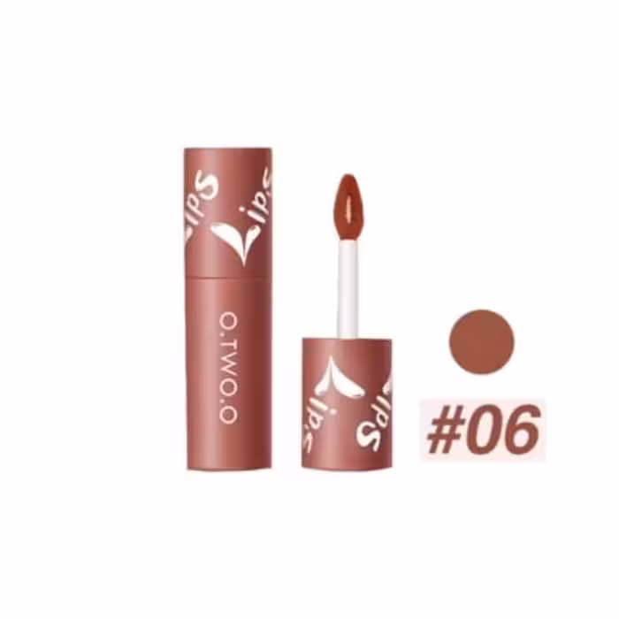 تینت مات بنکسر لب او تو او شماره 6 رنگ قهوه ای تیره مات