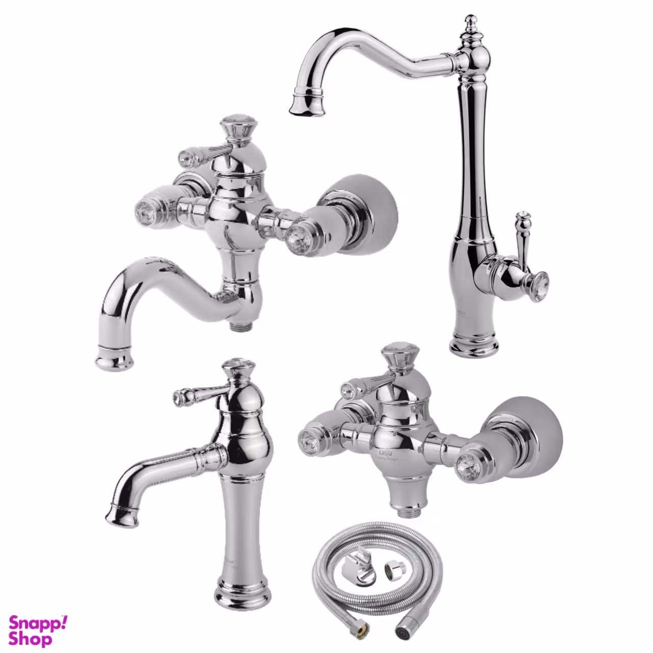 ست شیرآلات کسری مدل ورسای مجموعه 5 عددی