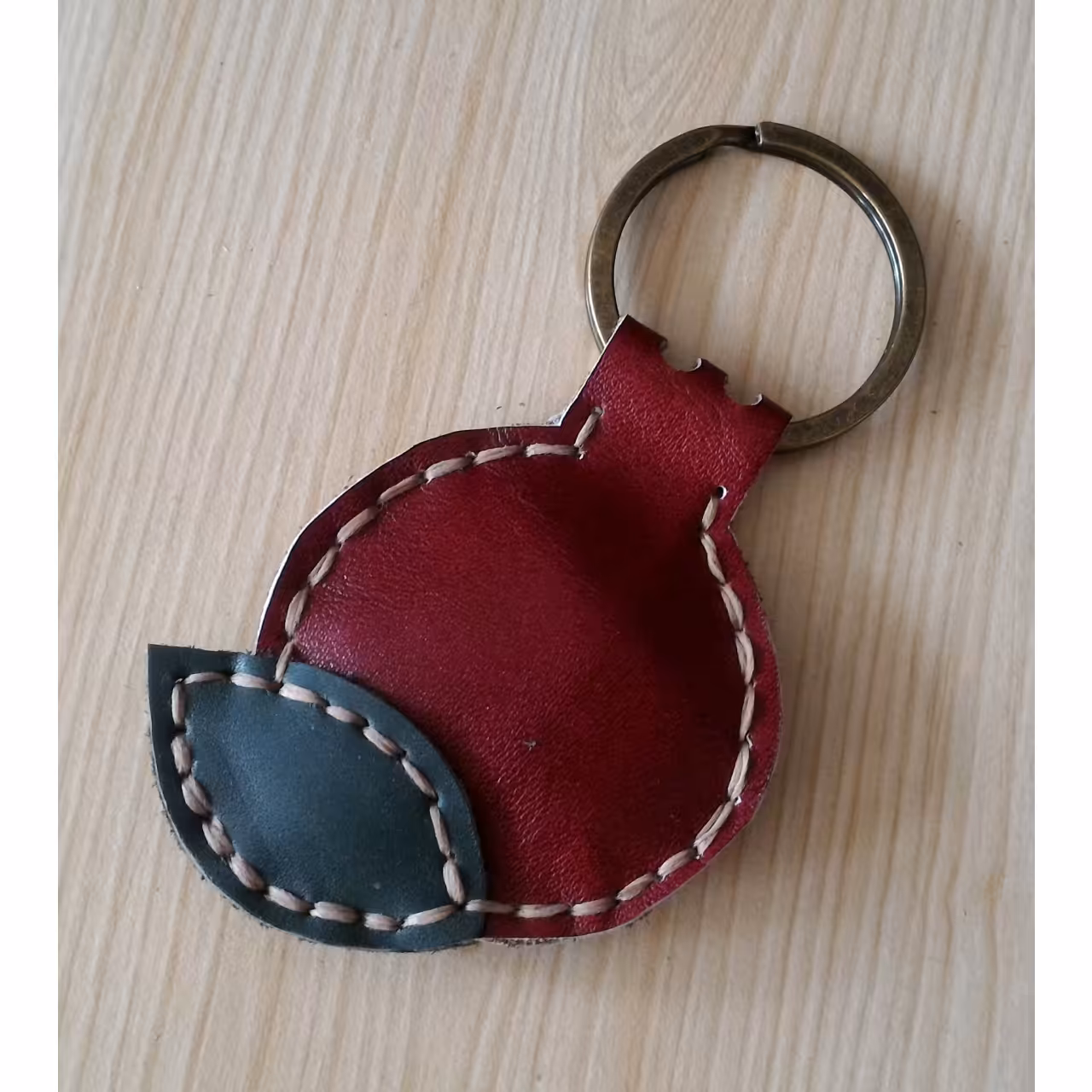 جاکلیدی انار چرم طبیعی کد 001