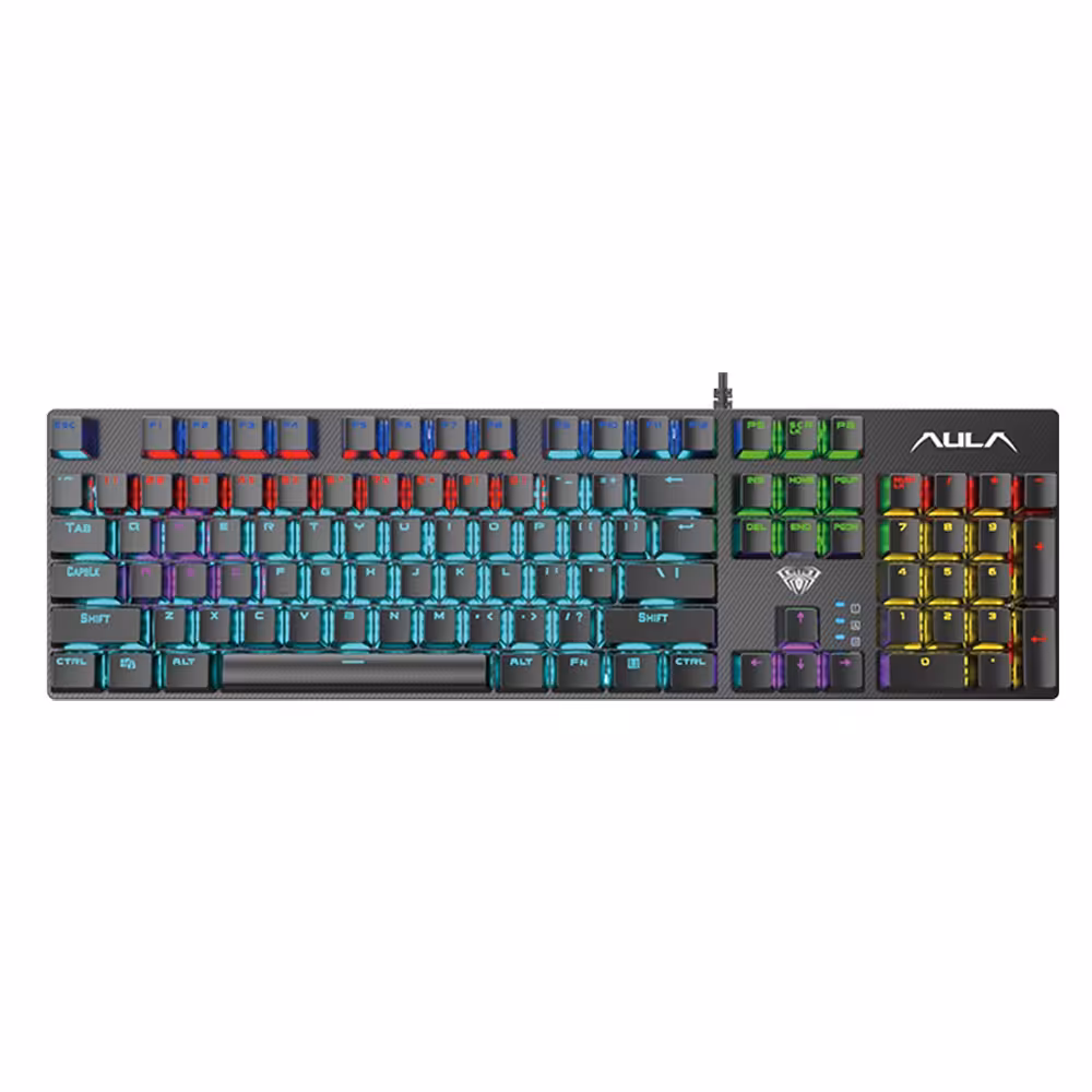 کیبورد گیمینگ مکانیکال AULA S2022 RGB اصلی 