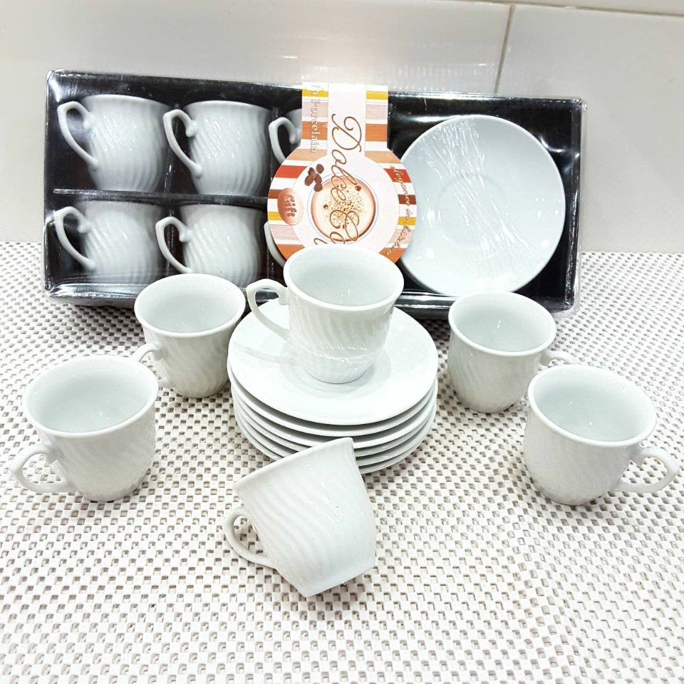 فنجان قهوه خوری چینی راه راه