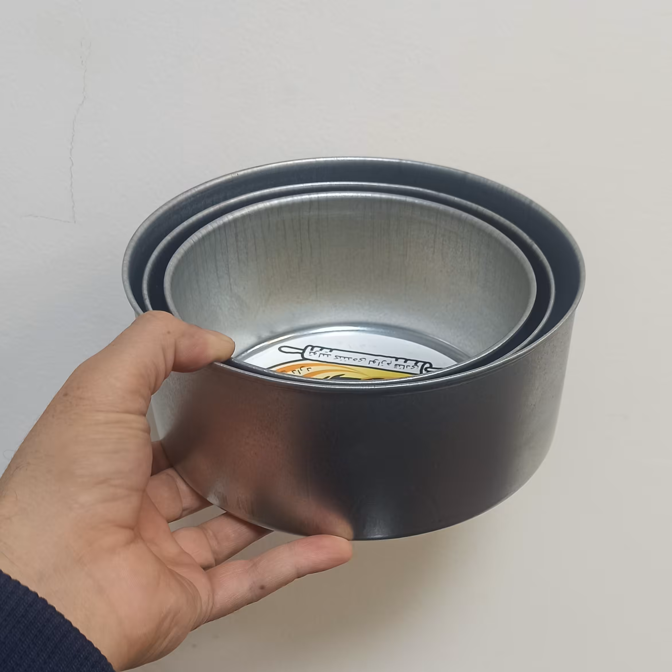 قالب کیک گالوانیزه مدل گرد ارتفاع 8-8.5 سانتیمتری