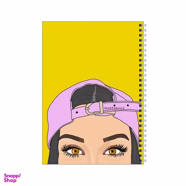 دفتر مشق 80 برگ بامبیلیپ طرح دختر و کلاه مینیمال کد 2849463