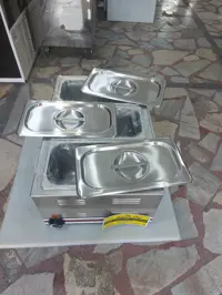 هات بنماری 3 لگنه برقی رومیزی وارداتی اسمارت لگن استیل