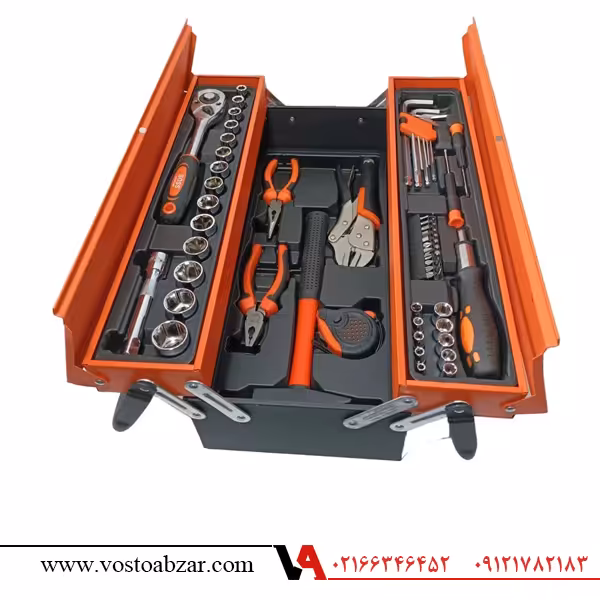 مجموعه 65 عددی جعبه بکس و ابزار باس مدل BS-65