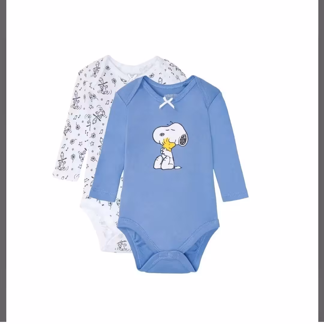 پک دو عددی بادی  نخ پنبه  لوپیلو 2 تا 6 ماه