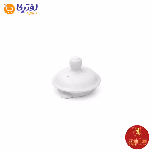 درب قوری چینی زرین هیئتی سفید سایز 16