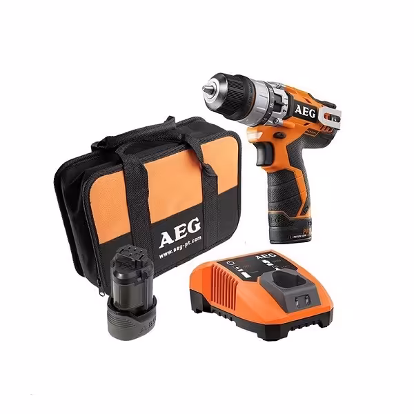دریل چکشی شارژی 12 ولت لیتیوم آاگ مدل BSB12C2LI  AEG 12 V 2-SPPED ULTRA COMPACT PERCUSSION DRILL – BSB12C2LI