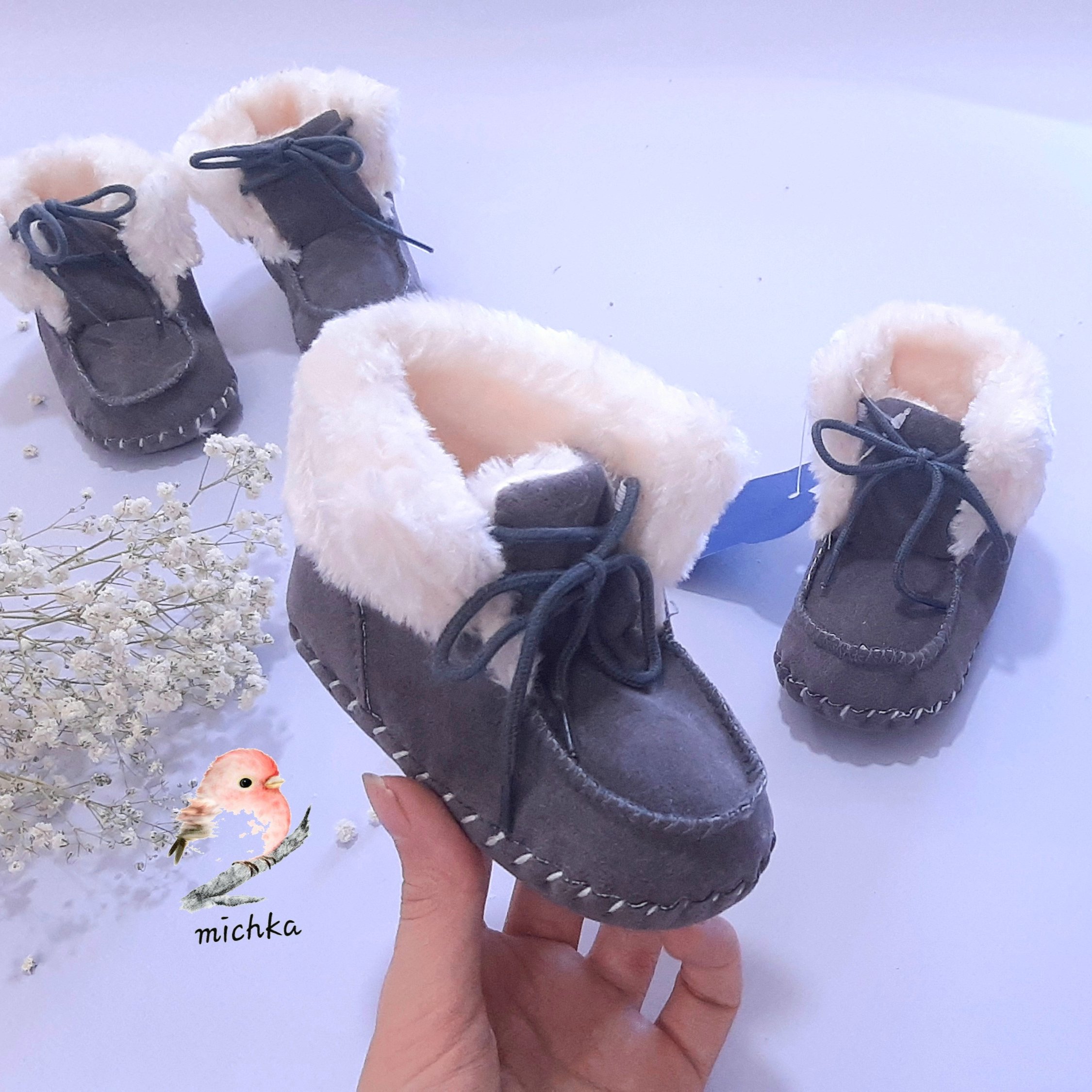 پاپوش اسپرت وارداتی خز دار گرم و شیک