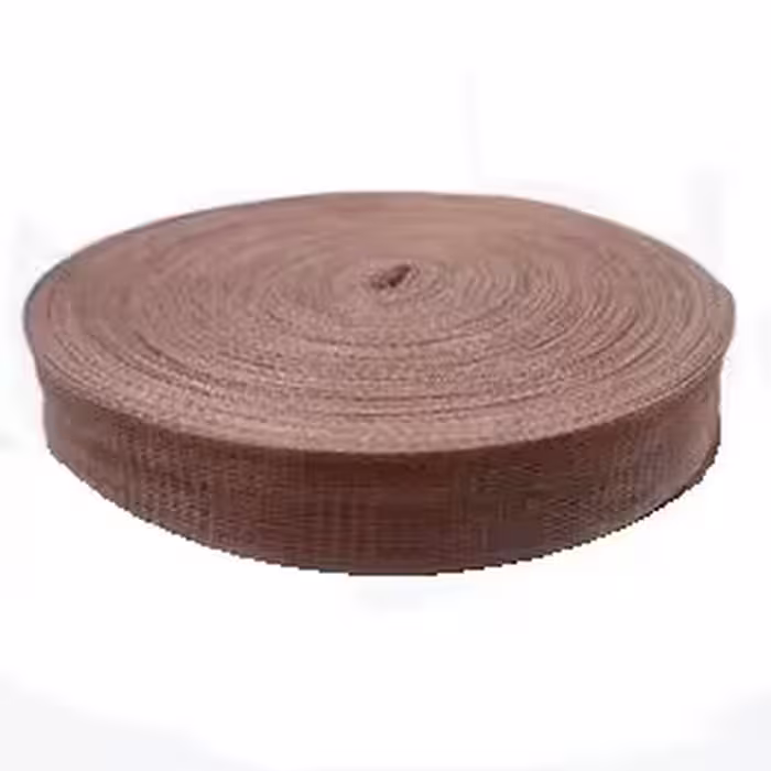 نوار اریب ژرسه قهوه ای روشن (بسته 5 عددی - 5 رولی)(اریب بشور)(عمده)