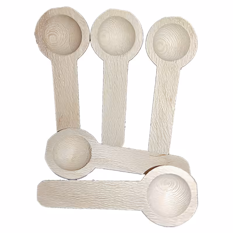 قاشق ادویه چوبی کوچک 5 تایی