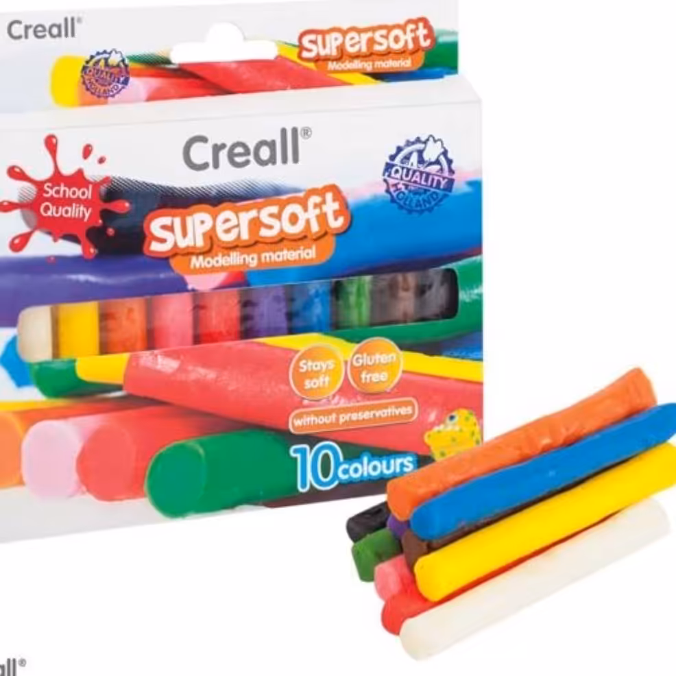 خمیر بازی فوق نرم 10 رنگ کریل جدید

