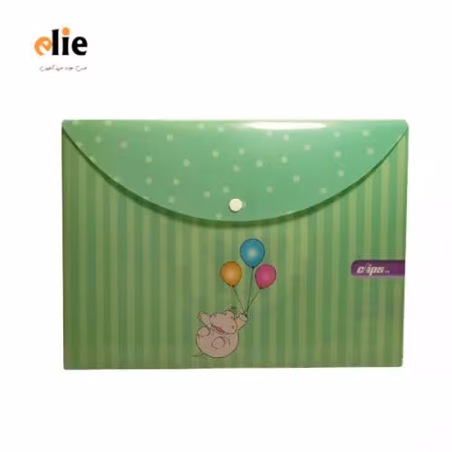 پوشه دکمه دار طرح دار کلیپس