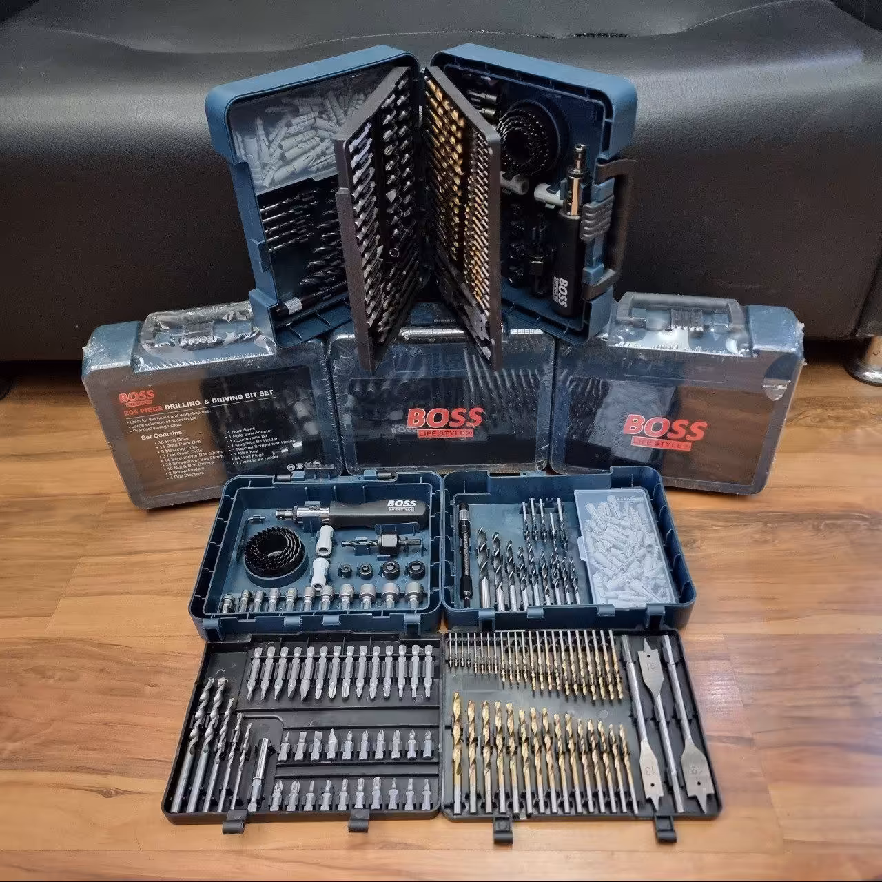 مجموعه مته وابزار204 عددی باس