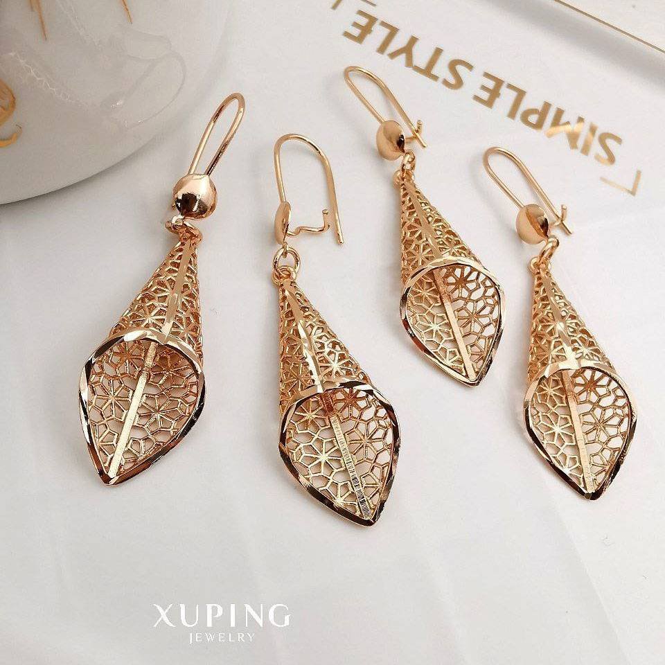 گوشواره شیپوری طرح طلای ژوپینگ