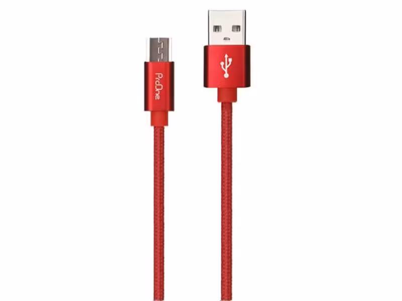 کابل شارژ و انتقال داده میکرو یو اس بی پرووان ProOne Mental Micro USB Cable 1m