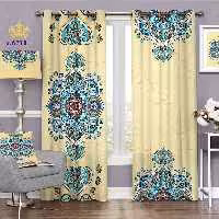 پرده پذیرایی دو قواره پانچ اسلیمی طرح بته جقه کد S6711