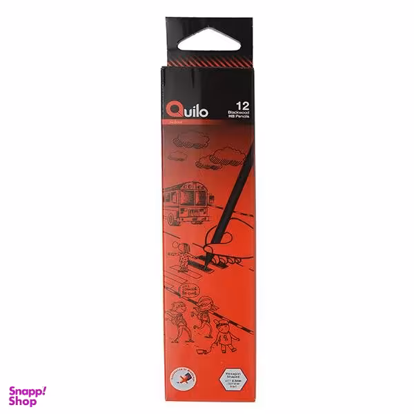 مداد مشکی کوییلو مدل Blackwood کد 634001 بسته 12 عددی