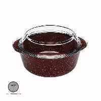 قابلمه کوچک گرانیتی رنگ قهوه ای بورجام کد 59023