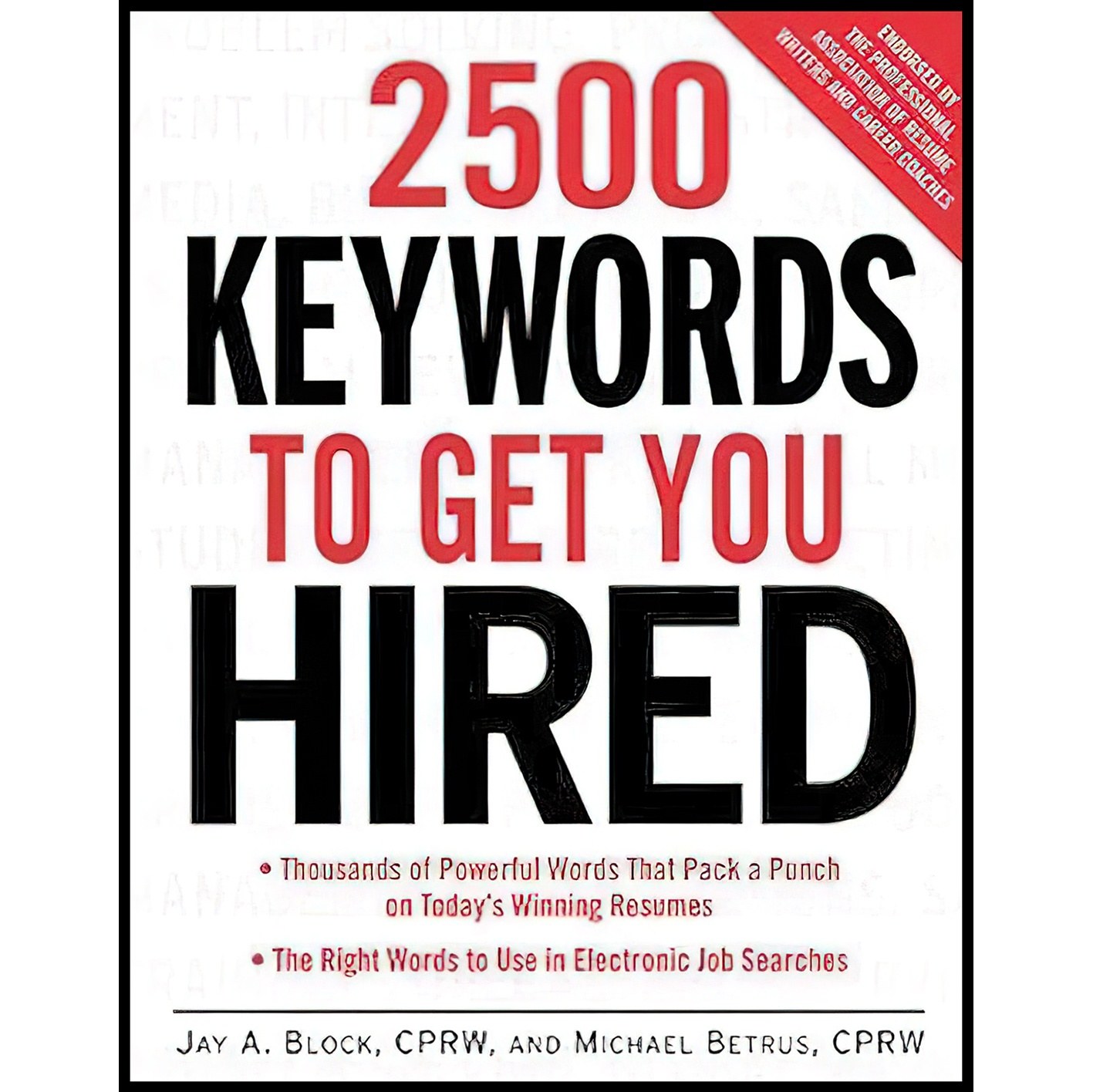 کتاب زبان اصلی Keywords to Get You Hired اثر Jay Block and Michael Betrus