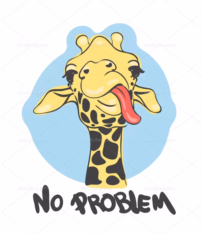 وکتور لوگو زرافه با کیفیت | گرافیک با طعم تربچه